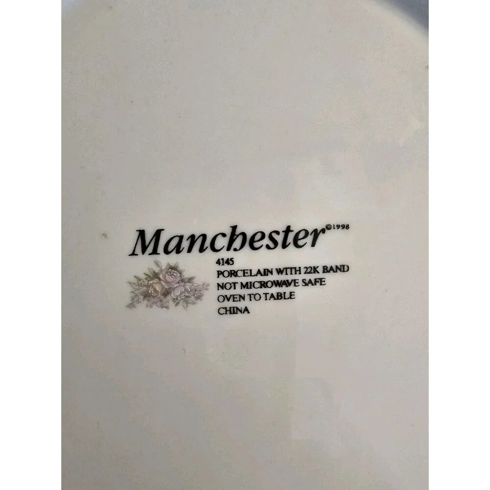 Manchester 4145 Porcelain China With 22K Band -Salad Plate 7 5/8'' Dinnerware